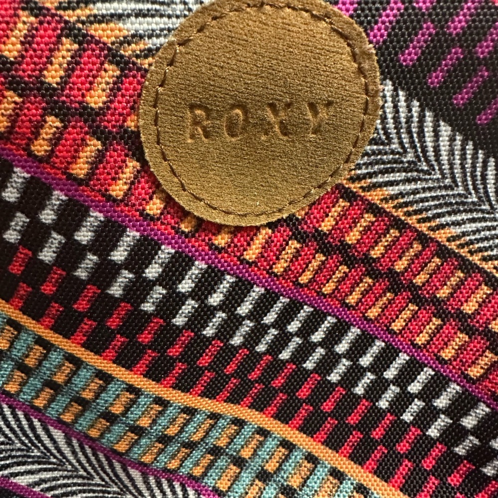 Roxy Multicolor Patterned Fabric Backpack & Flip … - image 3